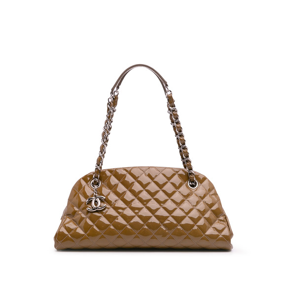 Pre-Loved Chanel Medium Patent Just Mademoiselle Shoulder Bag - Picture 1 of 11